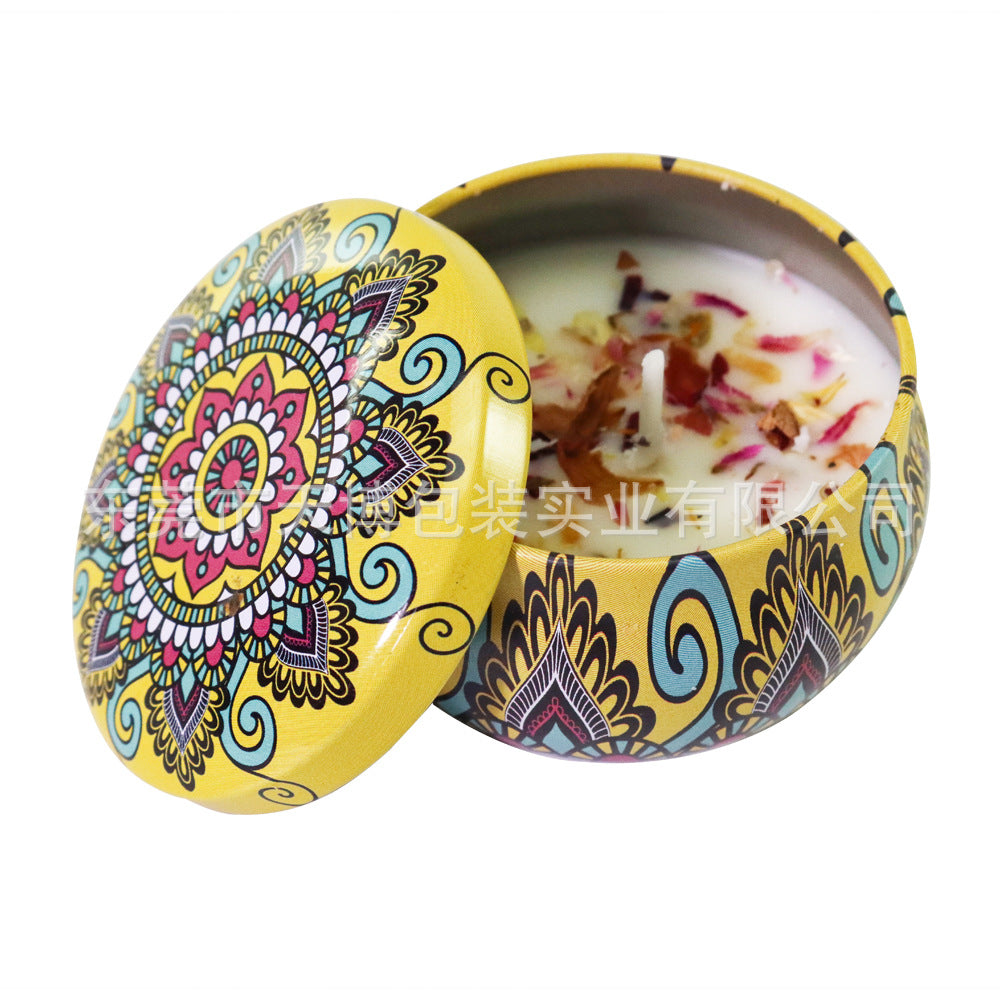 Wax Dried Flower Scented Candle Wedding Gift Eternal Flower Fragrance Long-lasting Plant Essential Oil Scented Candle