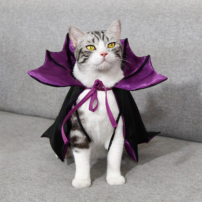 Halloween Cape Pet Dog Bat Shape-change Outfit Funny Clothes Holiday Costume Cat Clothes Cross-border Supplies