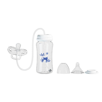 Amazon's Popular Creative Baby Bottle Hands-Free Feeding Baby Wide Diameter Pp Bottle 300ml