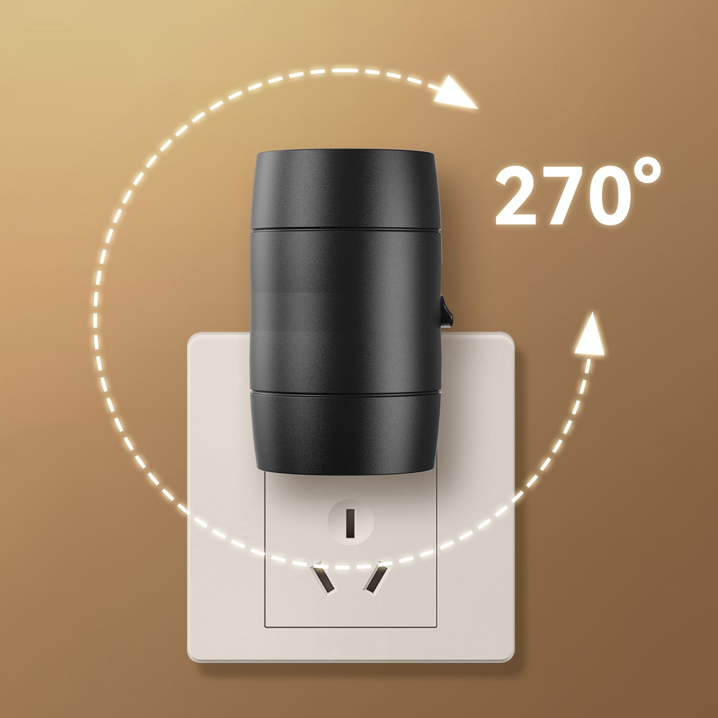 In-line Adjustable Brightness Rotatable Plug-in Light Induction Night Light Corridor Living Room Bedroom Atmosphere