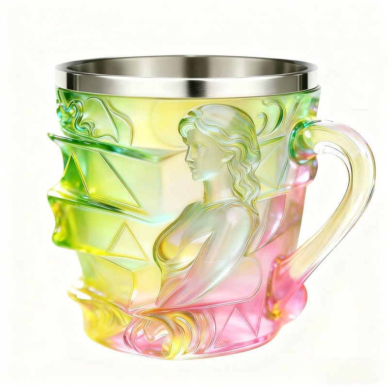 New Product, Creative Glass-Colored Book Cup, Mug, Coffee Cup, Book-Shaped Cup