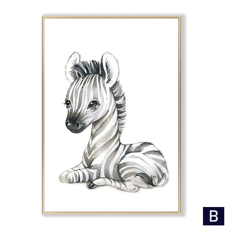 Animal Cartoon Canvas Paintings