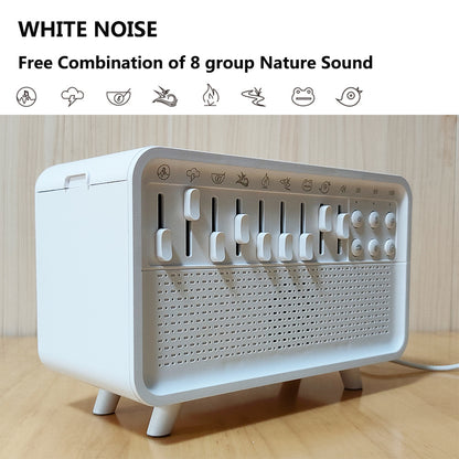 White Noise Sleep Light Aromatherapy Humidifier Improve Sleep Natural Music White Noise Sleep Aid Instrument