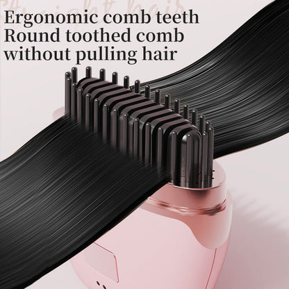 Wireless Negative Ion Hair Straightener Mini Rechargeable Hair Straightening Comb Portable Travel