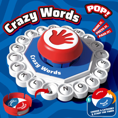 Letter Word Press Board Game Fast-Paced Family Party Game Toy