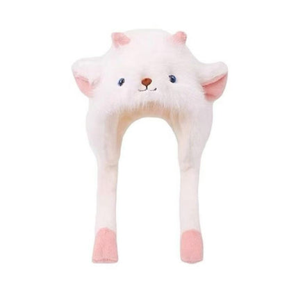 Cute Cartoon Butter Bear Plush Leefeng Hat For Women In Winter Warmth And Deepening Ear Protection Riding Photo Pullover Hat