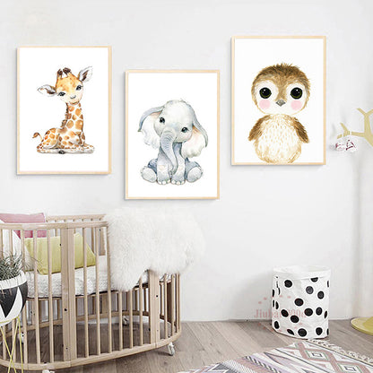 Animal Cartoon Canvas Paintings