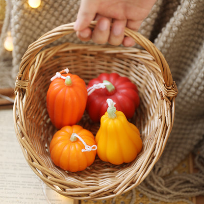 Halloween Pumpkin Scented Candle Creative Fragrance Ornaments Handmade Advanced Atmosphere Decoration Ornaments Accompanying Ceremony