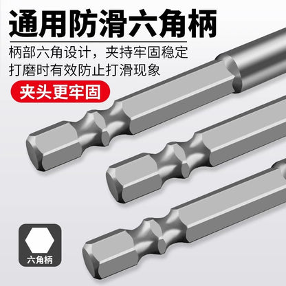 Upgraded Super-Hard Tungsten Steel Sawtooth Opening Eccentric Drill Bit Hand Electric Drill Cross Hexagonal Handle Concrete Glass Full Ceramic Tile