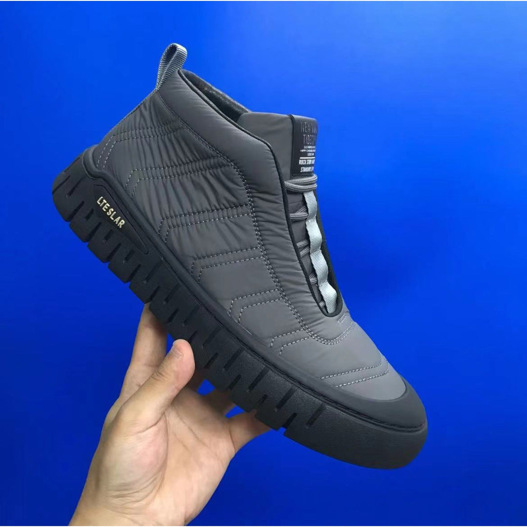 Oxford Cloth Casual Sports Warm Men's Shoes Comfortable Winter Style