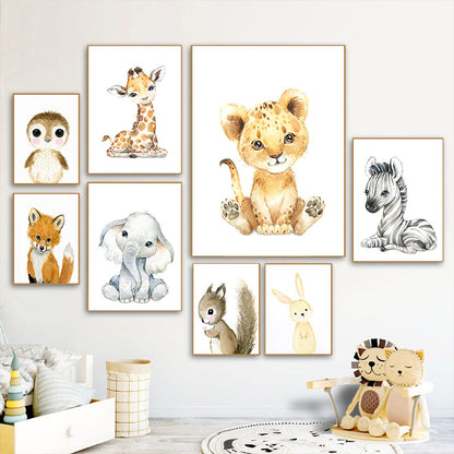 Animal Cartoon Canvas Paintings