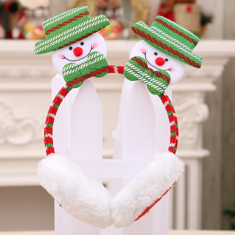 Christmas new headband earmuffs