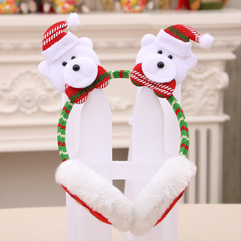 Christmas new headband earmuffs