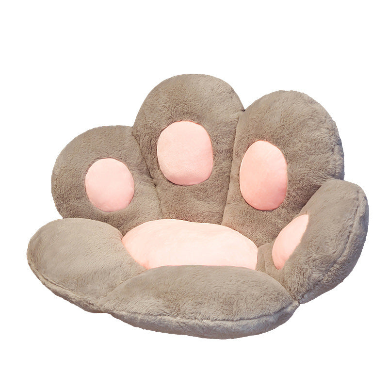 Ins Foot Half Surrounded By Bear Paw Cushion Chair Cushion Imitation Rabbit Hair Tatami Cushion Cat Claw Cushion Sofa Cushion
