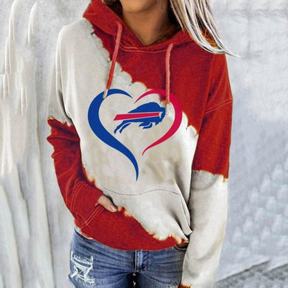 European And American Long-sleeved Hooded Sweater Women&amp;amp;amp;amp;amp;amp;amp;amp;amp;#039;s Street Football Uni Long-sleeved Pullover Love Hoodie