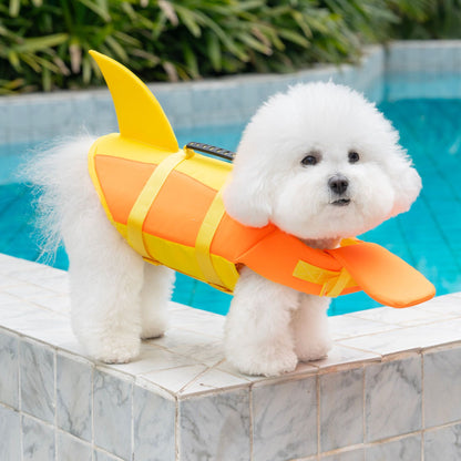 Pet Dog Leashable Portable Life Jacket Swimsuit For Small, Medium, And Large Dogs, Life Jacket With Tail, Size 26