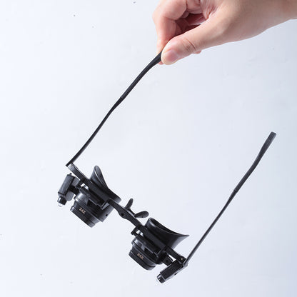 High Times 24 Times Headwear Glasses Portable Watch Repair Magnifier LED Lamp Mobile Phone Electronic Components Welding