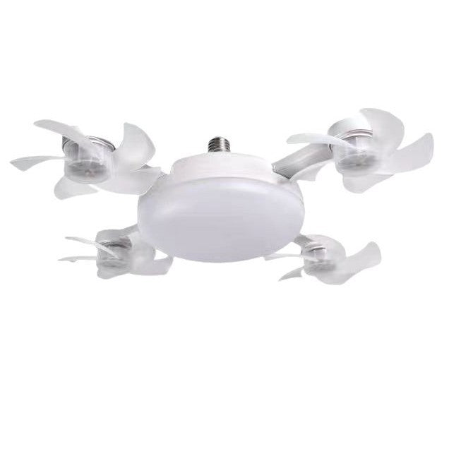 Drone Fan Light New Model E27 Screw-In Fan Lighting Integrated Light Cross-Border Silent Remote Control Ceiling Fan Light Energy-Saving