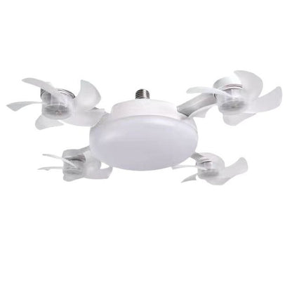 Drone Fan Light New Model E27 Screw-In Fan Lighting Integrated Light Cross-Border Silent Remote Control Ceiling Fan Light Energy-Saving