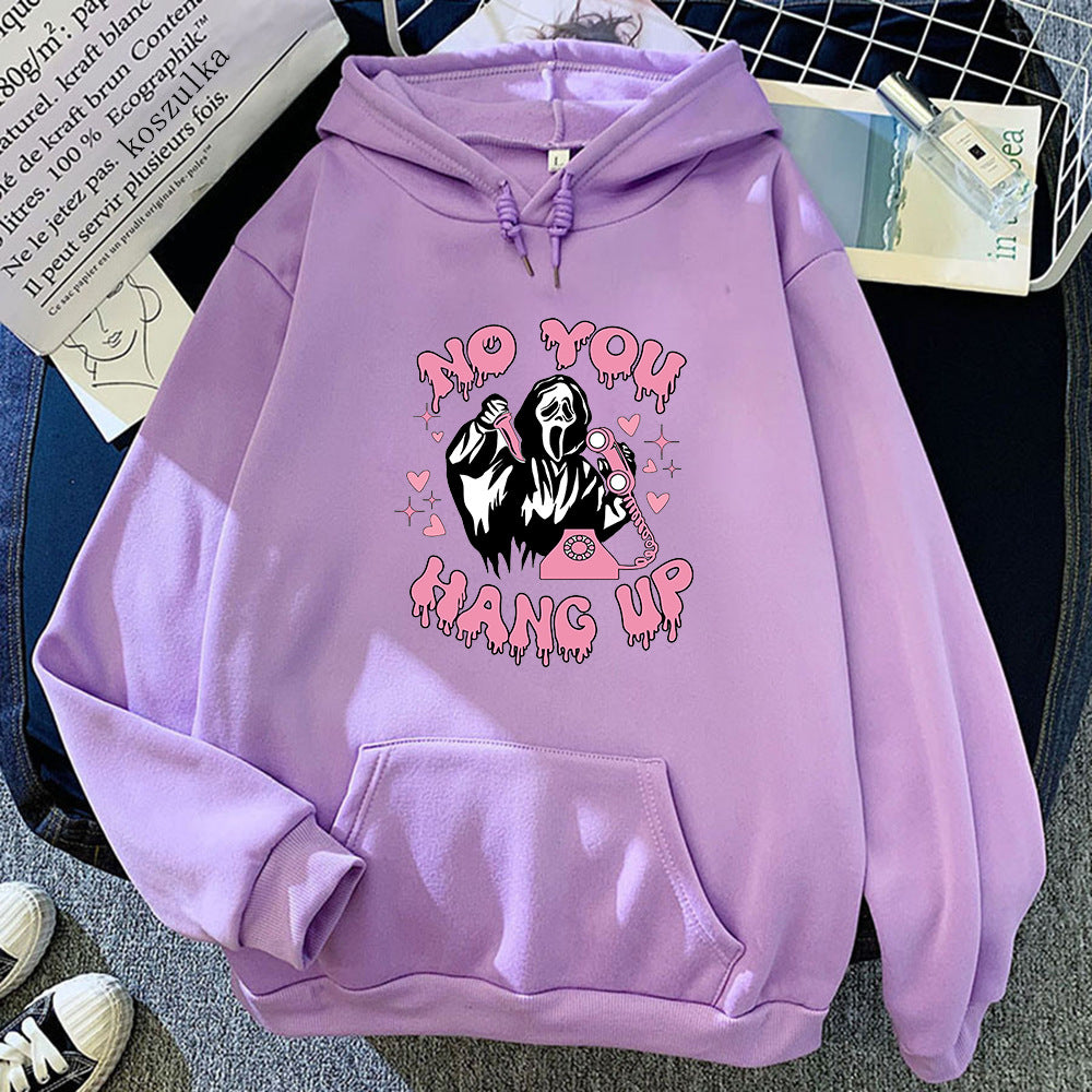 Halloween Hoodie No You Hang Up Scream Skeleton_yyt