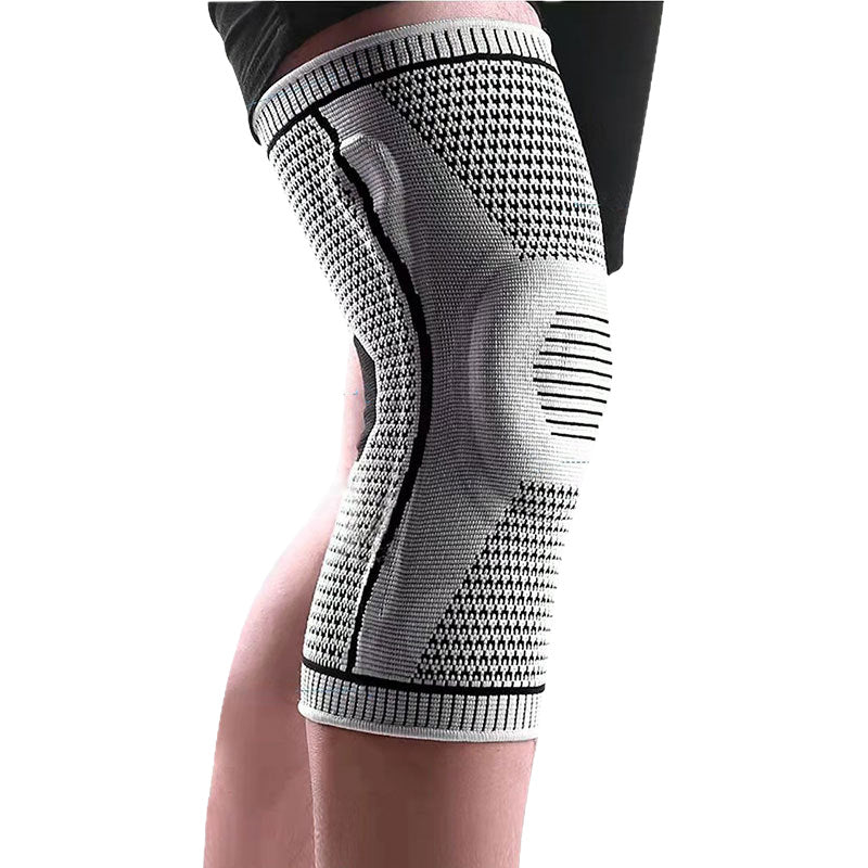 Sports Knee Pads, Silicone Anti-Slip Running, Basketball, Football, Volleyball, Cycling, Running Leg Pads, Anti-Collision Nylon Fitness Protective Gear