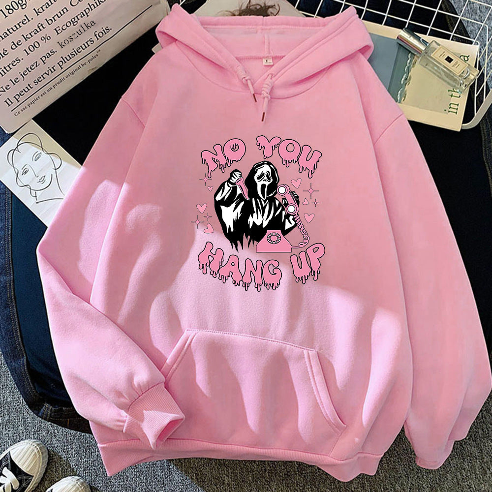 Halloween Hoodie No You Hang Up Scream Skeleton_yyt