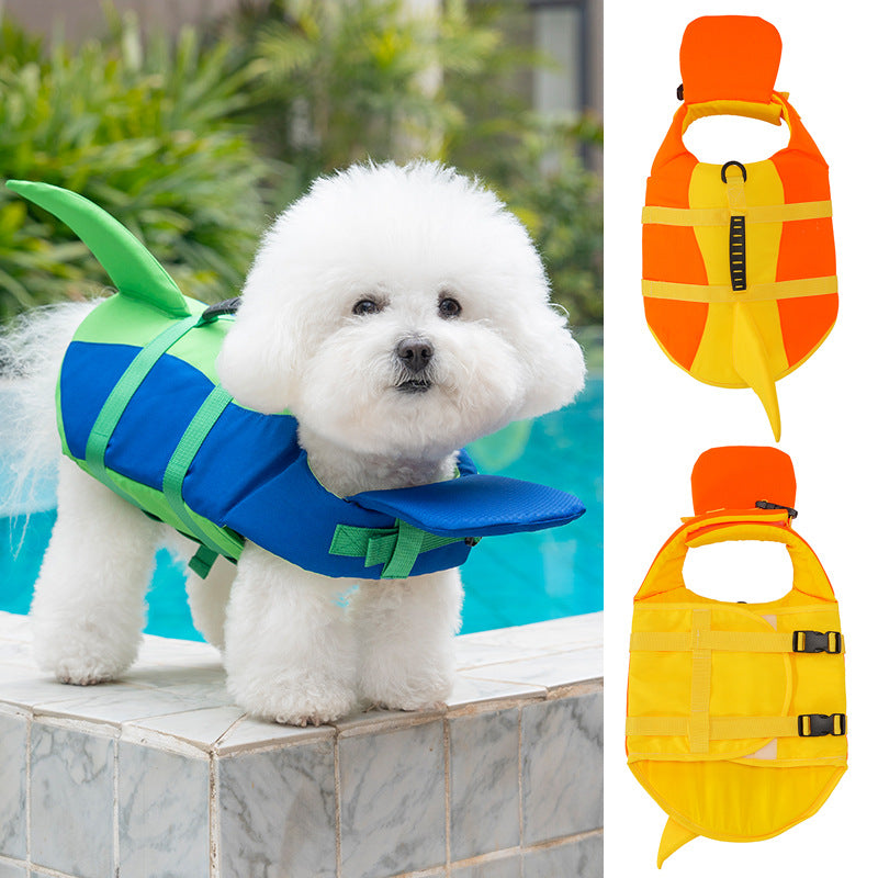 Pet Dog Leashable Portable Life Jacket Swimsuit For Small, Medium, And Large Dogs, Life Jacket With Tail, Size 26