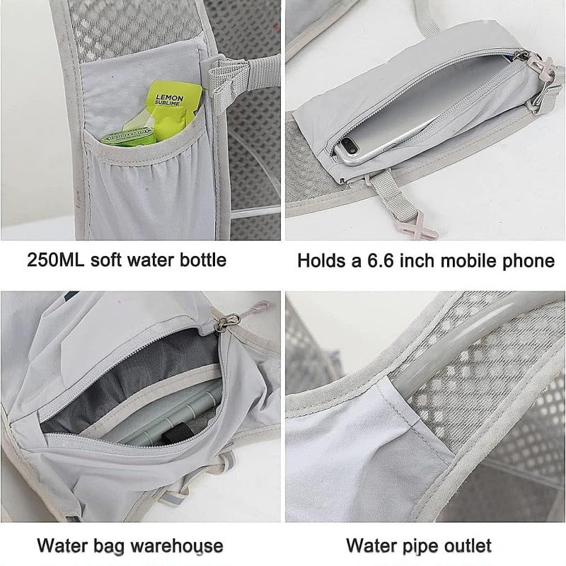 Cycling, Running And Hiking Backpack Breathable Bicycle Cross-Country Marathon Water Bag Backpack Sports Vest