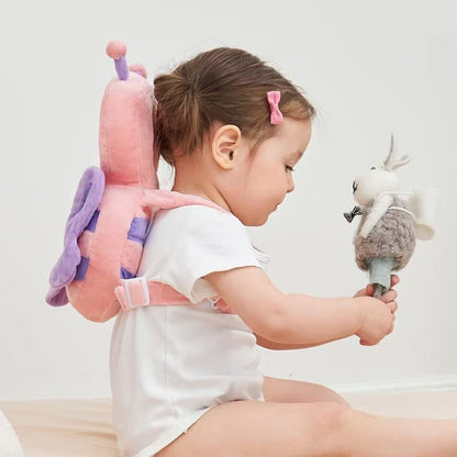 Baby Anti-fall Pillow Headrest Child Protection Toddler Anti-collision Cap Crystal Velvet Multifunctional Toy Baby Pillow