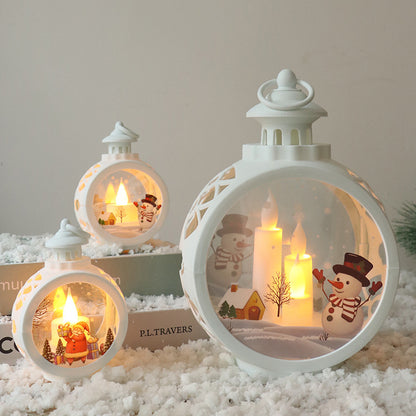Christmas Decorations Retro Night Light Luminous Gift Window Ornaments Desktop Layout Props Atmosphere Pendant