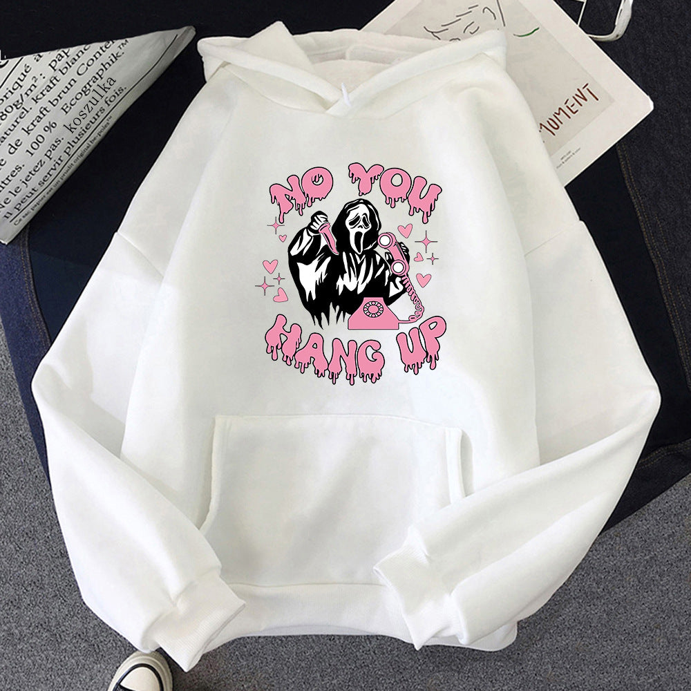 Halloween Hoodie No You Hang Up Scream Skeleton_yyt