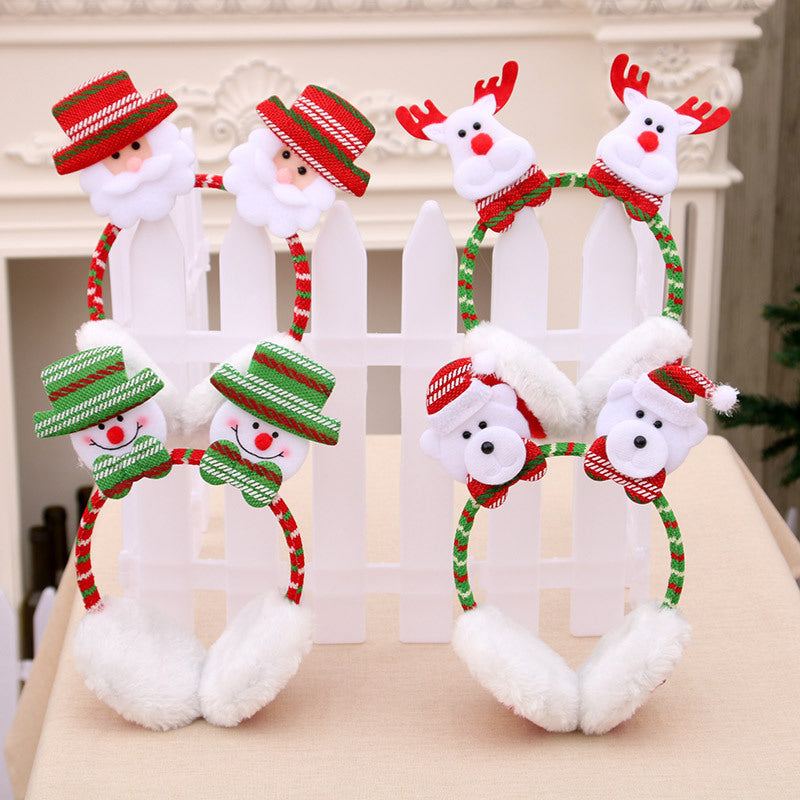 Christmas new headband earmuffs