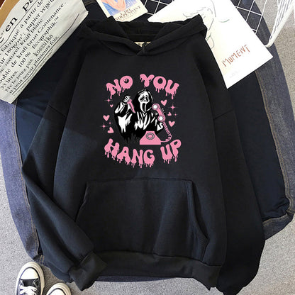 Halloween Hoodie No You Hang Up Scream Skeleton_yyt