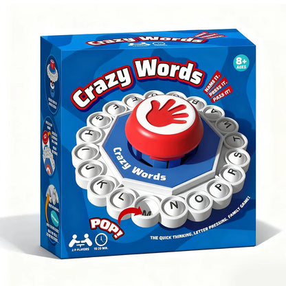 Letter Word Press Board Game Fast-Paced Family Party Game Toy