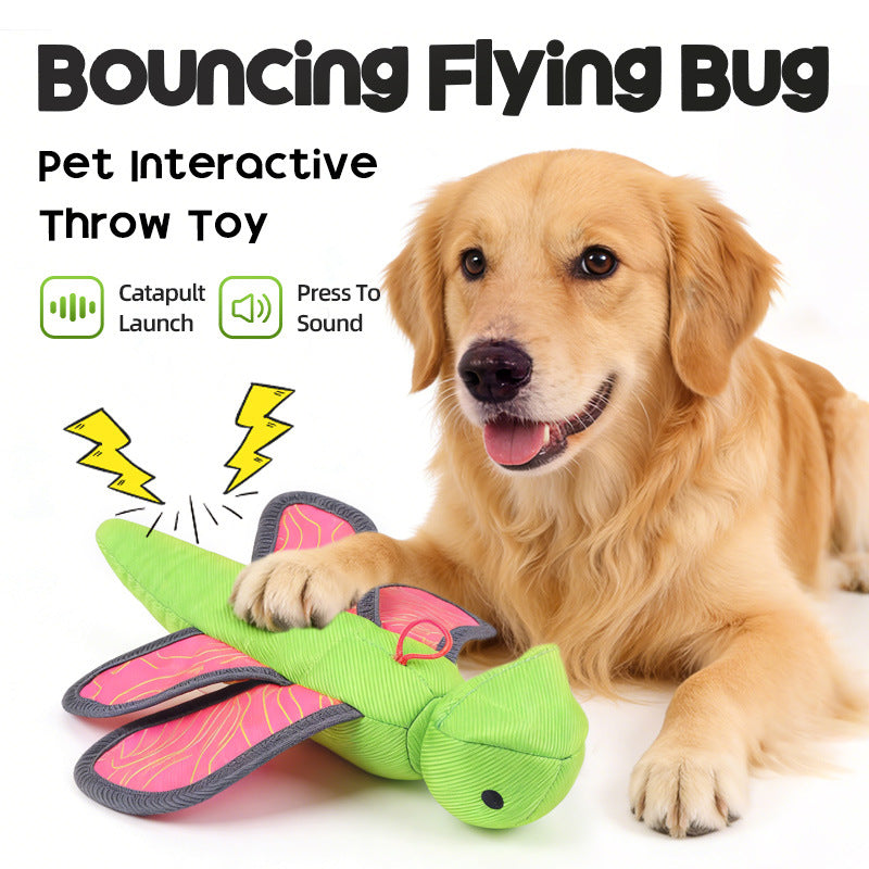 Popular Pet Toy: Interactive Throwing Toy With Sound, Oxford Cloth Dog Toy, Catapult Flying Toy For Border Collies, Outdoor Sports