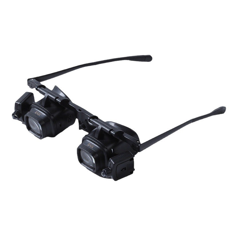 High Times 24 Times Headwear Glasses Portable Watch Repair Magnifier LED Lamp Mobile Phone Electronic Components Welding