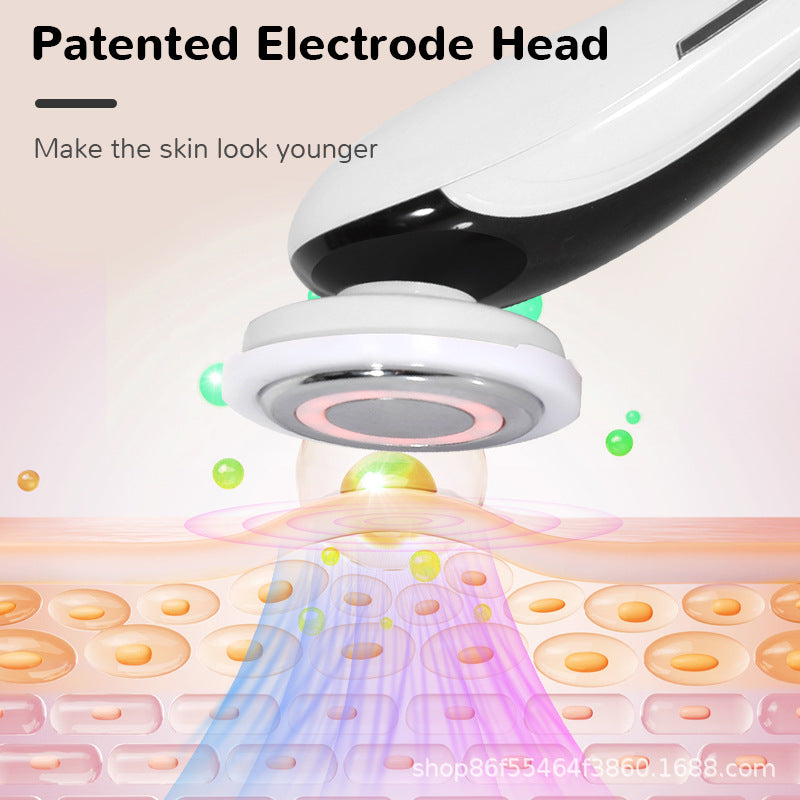 New Handheld Cold Light Thermal Conductivity Beauty Introduction Instrument Facial Vibration Massage Beauty Instrument Beauty Neck Instrument Facial Care