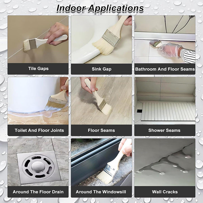 Nano Coating Roof Waterproof Glue Liquid Transparent Wall Water Seepage Moisture-proof Toilet Transparent Waterproof Coating