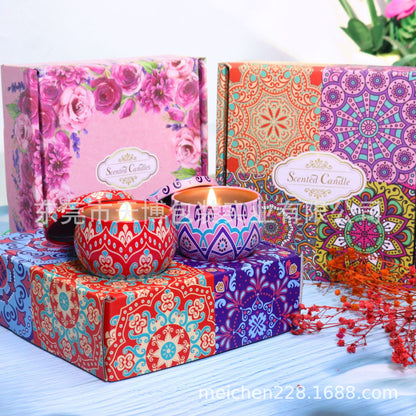 Wax Dried Flower Scented Candle Wedding Gift Eternal Flower Fragrance Long-lasting Plant Essential Oil Scented Candle