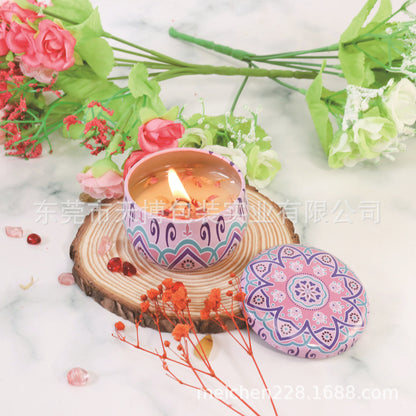 Wax Dried Flower Scented Candle Wedding Gift Eternal Flower Fragrance Long-lasting Plant Essential Oil Scented Candle