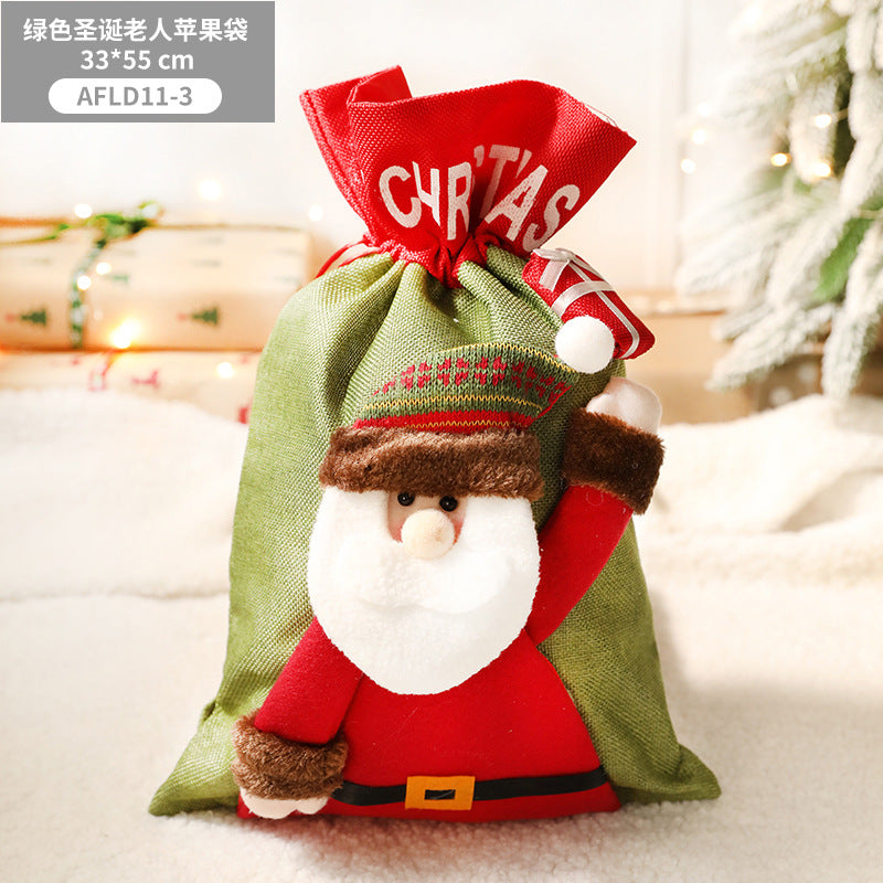 Christmas Children&#039;s Gift Bag, Small Gift, Christmas Eve Apple Packaging Box, Handbag, Creative Candy Bag, Socks