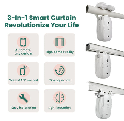 Electric Curtain Motor Smart Home Curtain Assistant Graffiti Mobile Phone Remote Control Automatic Smart Curtain Companion