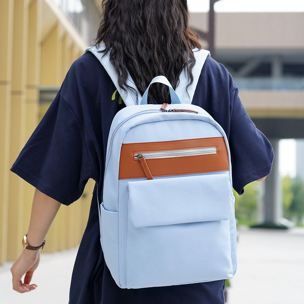 Oxford Cloth Large Capacity Backpack Women's Simple All-match Student Schoolbag High-end Casual Travel Business Backpack