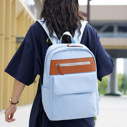 Oxford Cloth Large Capacity Backpack Women's Simple All-match Student Schoolbag High-end Casual Travel Business Backpack