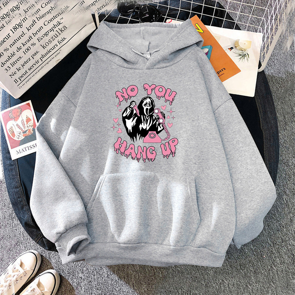 Halloween Hoodie No You Hang Up Scream Skeleton_yyt