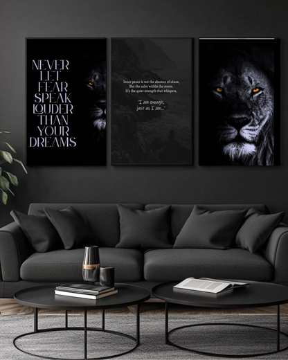 Motivational Wall Art Print – Inspirational Quote Canvas