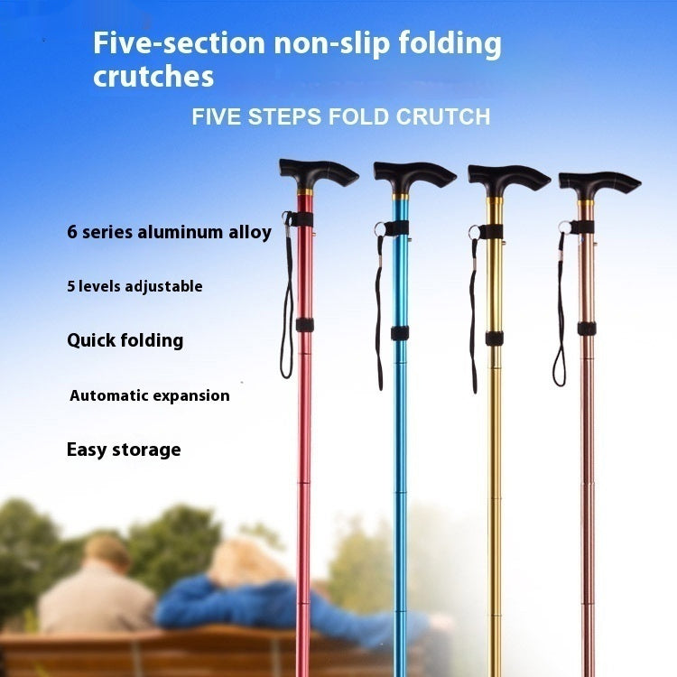 Foldable Walking Stick For Elderly