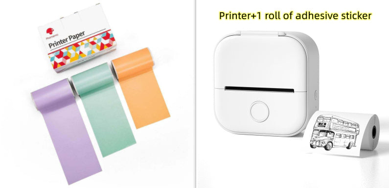 Portable Mini Thermal Label Printer | Bluetooth Price Tag & Photo Printer