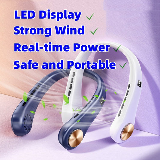 BreezeLoop™ – Portable Bladeless Neck Fan