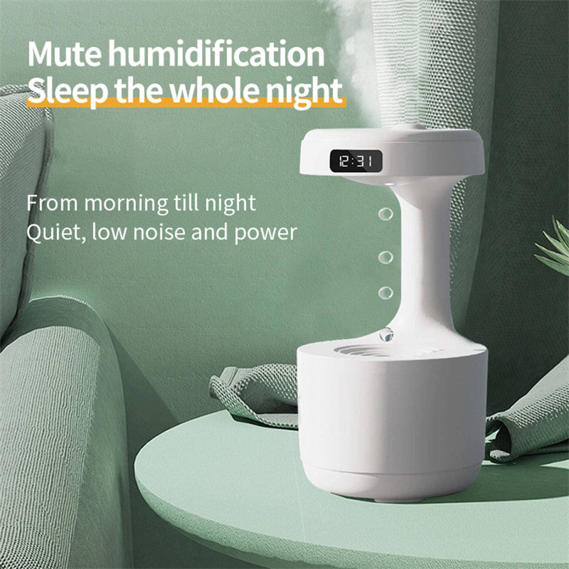 Anti-Gravity Humidifier With Clock